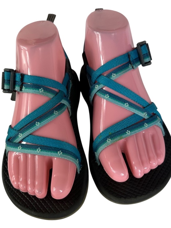 Chaco ZX Sport Sandals Girls Sz 3 Black Blue Teal Waterproof